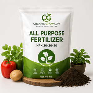 All Purpose Fertilizer for Plants & Vegetables Organic NPK 20-20-20 | Water Soluble Plant Food for Indoor & Outdoor Gardening | Boost Growth, Roots & Yield | 40KG